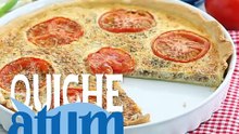 Quiche de atum e tomate