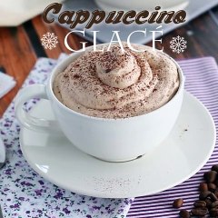 Cappuccino glacé, un dessert délicieux au café