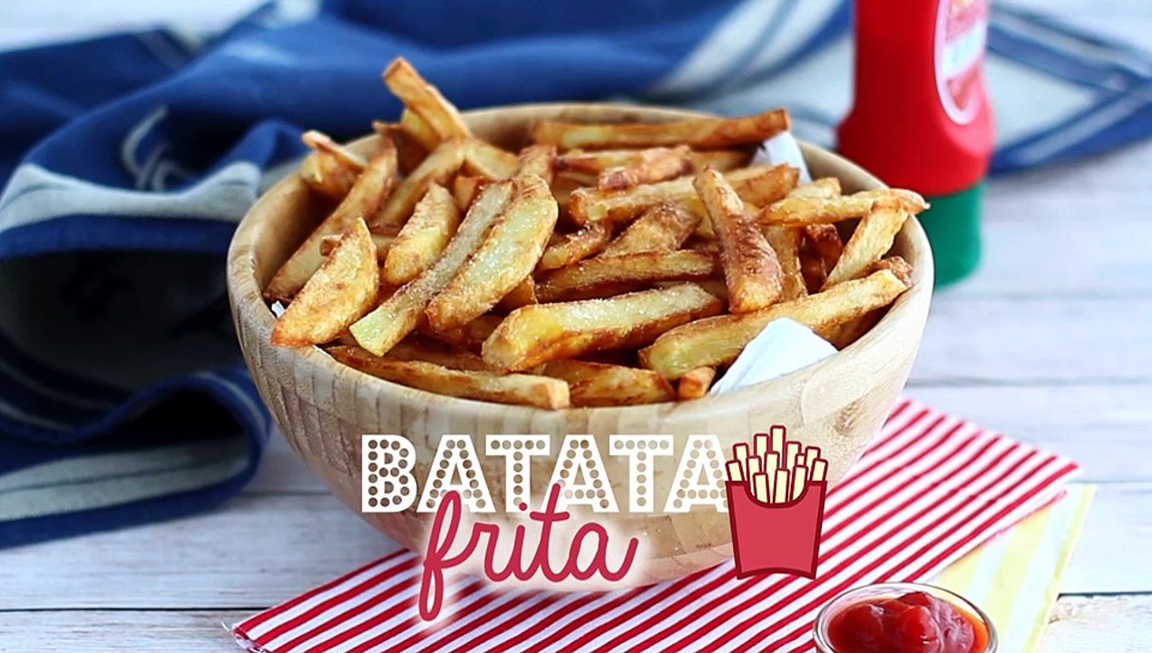 Batatas fritas sequinhas e crocantes