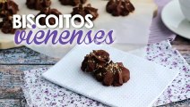 Biscoitos vienenses com cacau