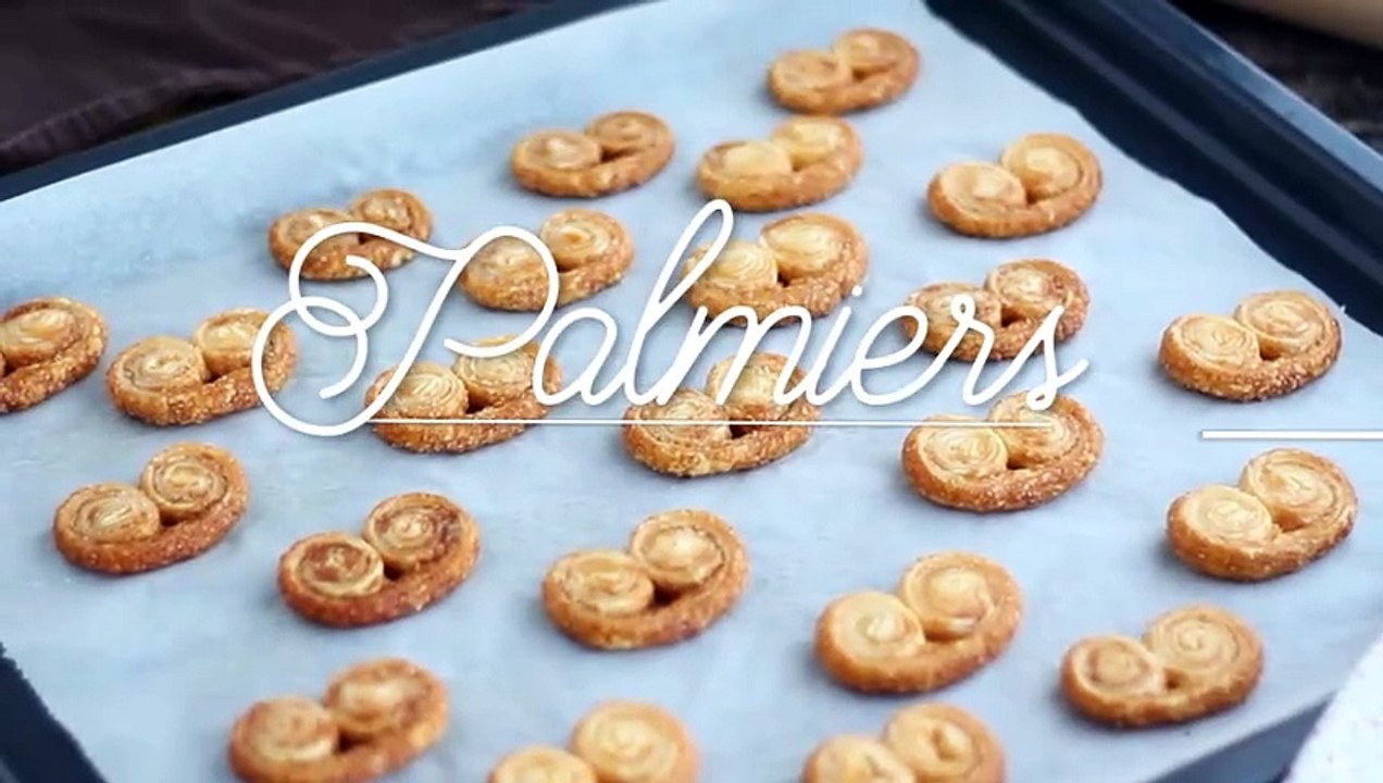 Palmiers feuilletés simples et rapides