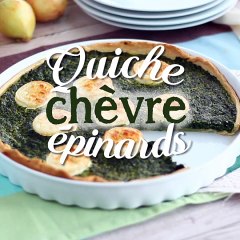 Quiche aux épinards et au fromage de chèvre