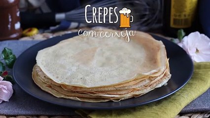 Massa de crepe com cerveja (sem lactose)
