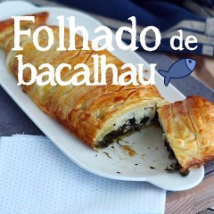 Folhado de bacalhau fresco