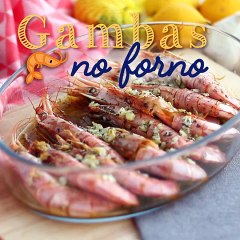 Gambas Assadas no Forno 🍤