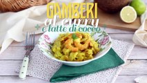 Gamberi al curry e latte di cocco