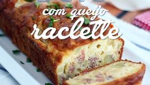 Bolo salgado, bolo com queijo raclette