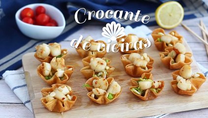Crocantes de vieiras