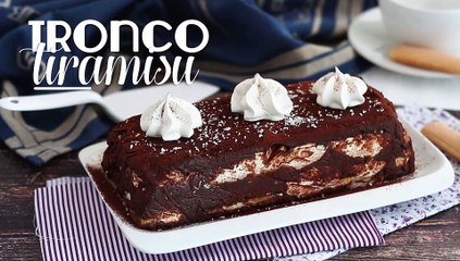 Tronco de natal, sabor tiramisu