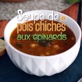 Soupe de pois chiches aux épinards