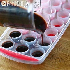 Muffin bicolore con cuore fondente al cioccolato