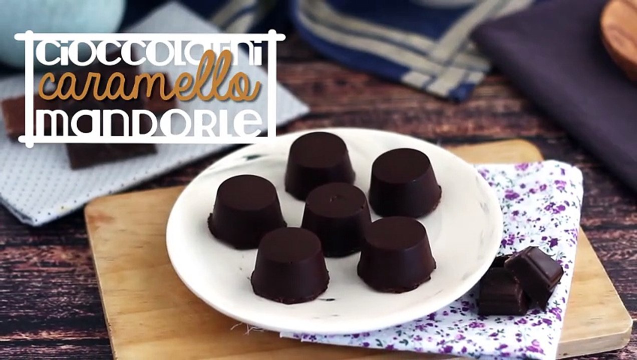 Cioccolatini con mandorle e caramello