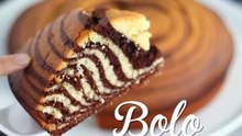 Bolo zebra, o bolo mármore exótico