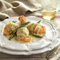 Rollitos de lenguado con gambas, receta de Navidad fácil y resultona