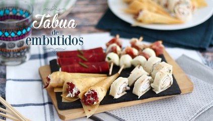 Cones de brick recheados com queijo e embutido