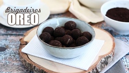 Brigadeiros gourmet de oreo (trufas de oreo)