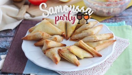 Samoussas mit äpfeln und zimt