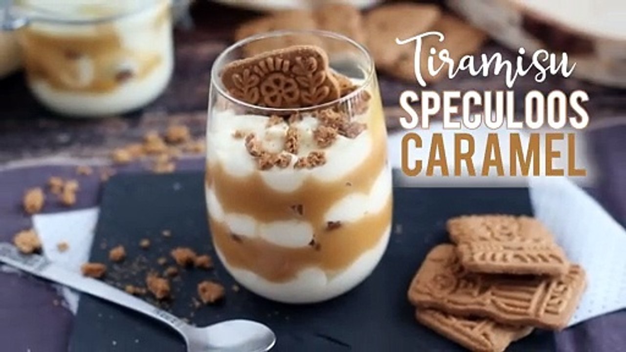 Tiramisu mit spekulatius und karamell gesalzener butter