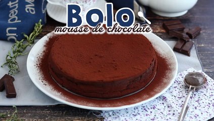 Bolo mousse de chocolate sem farinha