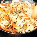 Chow mein com frango e legumes (receita chinesa)