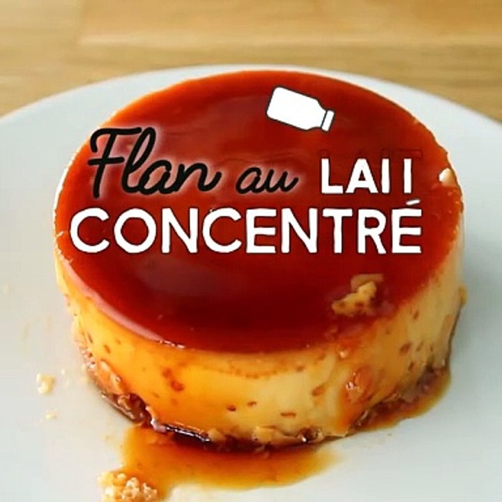 Flan mit eingedickter milch