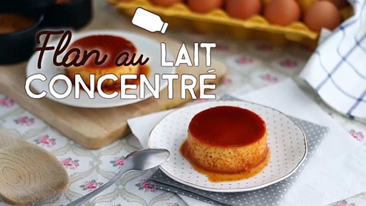 Flan mit eingedickter milch