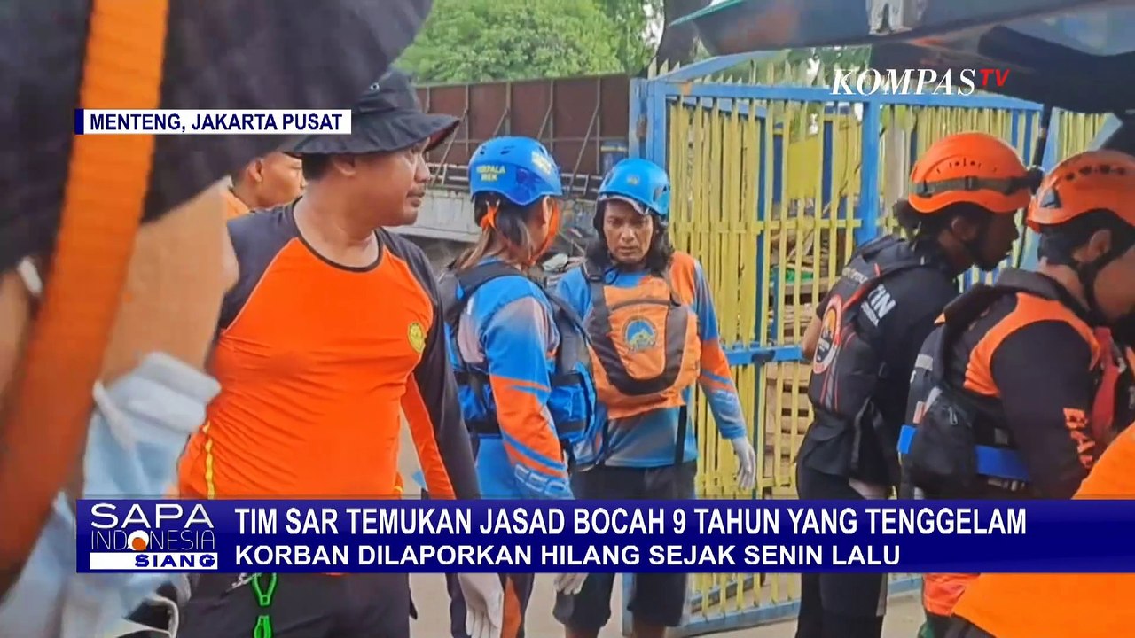 Tangis Ayah Korban saat Tim SAR Temukan Jasad Bocah 9 Tahun yang Tenggelam di Sungai Ciliwung