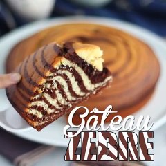 Gâteau zèbre, le marbré exotique (marbré italien)