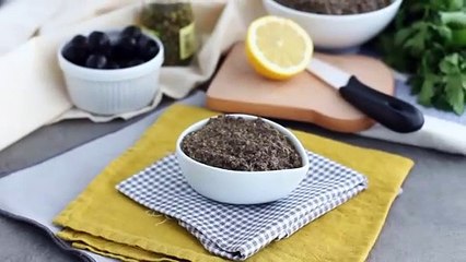 Tapenade, pasta de azeitonas pretas