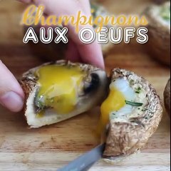 Champignons aux œufs de caille
