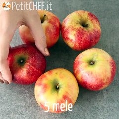 Torta di mele con noci e cannella