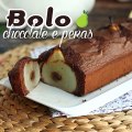 Bolo de chocolate com pera (fondant)