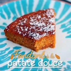 Gâteau fondant de patate douce à la noix de coco