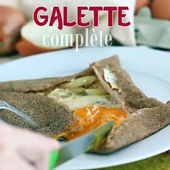 Galettes de sarrasin complète au jambon fromage et œuf