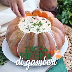 Camarão na moranga, la zucca ripiena con crema di gamberi che arriva dal brasile