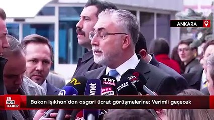 Çalışma Bakanı Işıkhan'dan asgari ücret görüşmelerine: Verimli geçecek