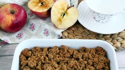 Crumble di mele vegano e senza glutine