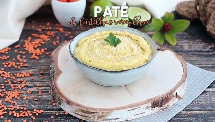 Patê de lentilhas vermelhas