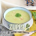 Zuppa di porri, latte di cocco e curry