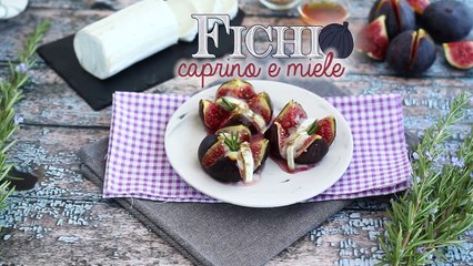 Fichi al forno con caprino e miele