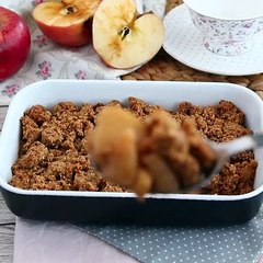 Crumble di mele vegano e senza glutine