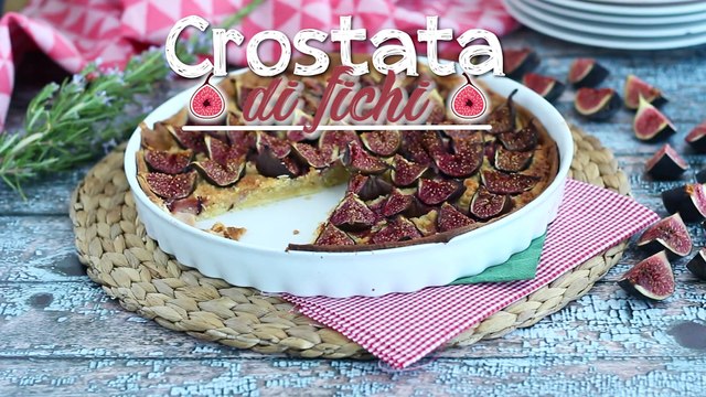 Crostata di fichi con crema alle mandorle