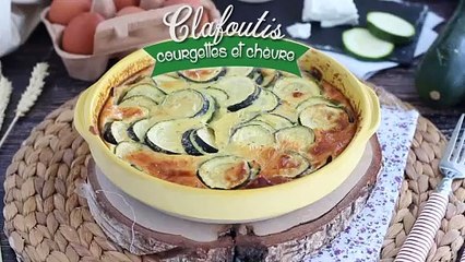 Clafoutis aux courgettes et fromage de chèvre