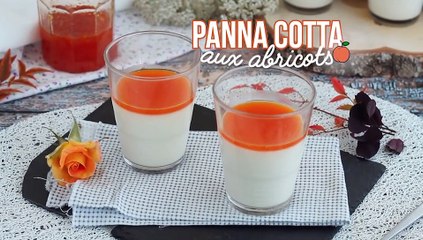 Panna cotta à la vanille et son coulis d'abricots