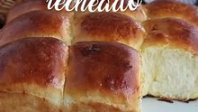 Pão recheado queijo e presunto
