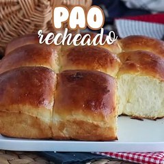Pão recheado queijo e presunto