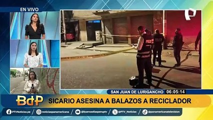 Reciclador es asesinado a balazos por un sicario en SJL