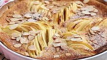 Tarte de maçã e amêndoas (tarte normande)