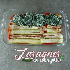 Lasagnes de courgettes aux épinards