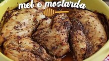 Frango com mel e mostarda no forno